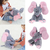 Maxbell Electric elephant ears will hide peekaboo plush toys GREY Pink