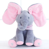 Maxbell Electric elephant ears will hide peekaboo plush toys GREY Pink