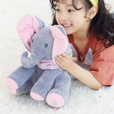 Maxbell Electric elephant ears will hide peekaboo plush toys GREY Pink