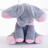 Maxbell Electric elephant ears will hide peekaboo plush toys GREY Pink