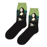 Maxbell Men's Classical Painting Crew Socks Casual Mid-calf Length Socks #1