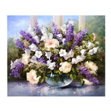 Maxbell Frameless DIY Painting By Numbers Canvas Painting Art Picture Lavender love