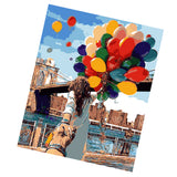 Maxbell Frameless DIY Painting By Numbers Canvas Painting Art Picture Color Balloons