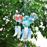 Maxbell Wind Chime Glass Wind Bell Window Garden Decor Ornament in Japanse Style #3