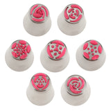 Maxbell 7 Pieces Russian Tulip Icing Piping Nozzles Cake Decoration Tips Home Tools