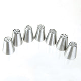 Maxbell 7 Pieces Russian Tulip Icing Piping Nozzles Cake Decoration Tips Home Tools