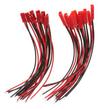 Maxbell 10 Set JST 2 Pin Lipo Battery Male Female Connector Plug Cable Wire 15cm