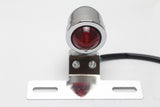 Maxbell Silver Universal Motorcycle Brake Stop Rear Tail Light Lamp Plate for Harley