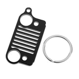 Maxbell Stainless Steel Key Chain Grill for Jeep Key Ring CJ JK TJ YJ XJ-Black