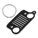 Maxbell Stainless Steel Key Chain Grill for Jeep Key Ring CJ JK TJ YJ XJ-Black