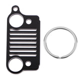 Maxbell Stainless Steel Key Chain Grill for Jeep Key Ring CJ JK TJ YJ XJ-Black