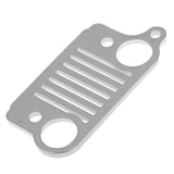 Maxbell Stainless Steel Key Chain Grill for Jeep Key Ring CJ JK TJ YJ XJ-Silver
