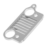Maxbell Stainless Steel Key Chain Grill for Jeep Key Ring CJ JK TJ YJ XJ-Silver
