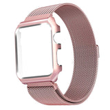 Maxbell Stainless steel replacement wrist band strap bracelet for iwatch 42mm rose pink