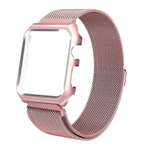 Maxbell Stainless steel replacement wrist band strap bracelet for iwatch 42mm rose pink