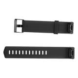 Maxbell 3D Silicone Gel Wrist Band Strap +Buckle For Fitbit Charge 2 Bracelet Black