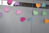 Maxbell 4M Heart Paper Garland Strings Wedding Party Baby Shower Hanging Decoration