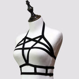 Maxbell Women Handmade Harness Adjustable Body Cage Waist Belt Strap