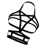 Maxbell Women Handmade Harness Adjustable Body Cage Waist Belt Strap