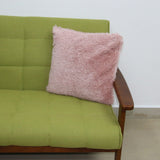 Maxbell 18"x18" Super Soft Plush Pillows With Fur Cushion Cover Home Bed Sofa Pink