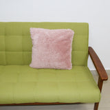 Maxbell 18"x18" Super Soft Plush Pillows With Fur Cushion Cover Home Bed Sofa Pink