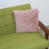 Maxbell 18"x18" Super Soft Plush Pillows With Fur Cushion Cover Home Bed Sofa Pink