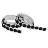 Maxbell 140 Pieces Self Adhesive Hook Loop Coins Dots 16 mm Black
