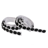 Maxbell 140 Pieces Self Adhesive Hook Loop Coins Dots 16 mm Black