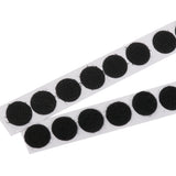 Maxbell 140 Pieces Self Adhesive Hook Loop Coins Dots 16 mm Black