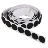 Maxbell 140 Pieces Self Adhesive Hook Loop Coins Dots 16 mm Black