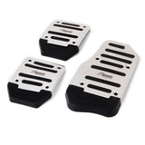 Maxbell 3pcs Non-Slip Racing Sport Manual Car  Truck Pedals Pad Cover Set Silver