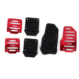 Maxbell 3pcs Non-Slip Racing Sport Manual Car Truck Pedals Pad Cover Set Red