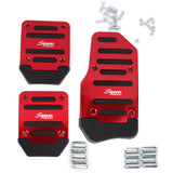 Maxbell 3pcs Non-Slip Racing Sport Manual Car Truck Pedals Pad Cover Set Red