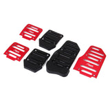 Maxbell 3pcs Non-Slip Racing Sport Manual Car Truck Pedals Pad Cover Set Red