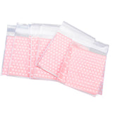 Maxbell 100pcs Clear Cookie Biscuits Snack Candy Gift Packaging Bag Bowknot Pink