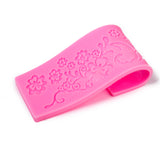 Maxbell 1 x Silicone Fondant Cake Lace Sugar Craft Mat Cake Texture Molds Pink