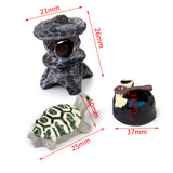 Maxbell 3pcs Miniature Dollhouse Bonsai Craft Garden Landscape DIY tortoise Decor