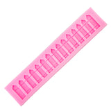 Maxbell Picket Fence Silicone Fondant Cake Decorating Mold Chocolate Baking Mould
