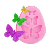 Maxbell Butterfly Pattern Silicone Clay Chocolate Soap Lace Mold Mould