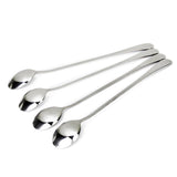 Maxbell 4 x Super Long Stainless Steel Spoons for Coffee Sodas Honey Spoon Tableware