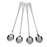 Maxbell 4 x Super Long Stainless Steel Spoons for Coffee Sodas Honey Spoon Tableware