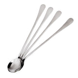 Maxbell 4 x Super Long Stainless Steel Spoons for Coffee Sodas Honey Spoon Tableware