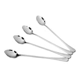 Maxbell 4 x Super Long Stainless Steel Spoons for Coffee Honey Spoon Tableware