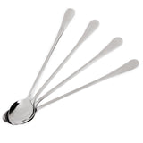 Maxbell 4 x Super Long Stainless Steel Spoons for Coffee Honey Spoon Tableware