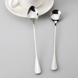 Maxbell 4 x Super Long Stainless Steel Spoons for Coffee Honey Spoon Tableware