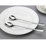 Maxbell 4 x Super Long Stainless Steel Spoons for Coffee Honey Spoon Tableware