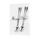 Maxbell 4 x Super Long Stainless Steel Spoons for Coffee Honey Spoon Tableware