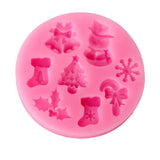 Maxbell Mini Christmas Silicone Clay Chocolate Soap Mould Fondant Cake Decorating