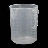 Maxbell 1000ml Transparent Plastic Graduated Beaker with Handle