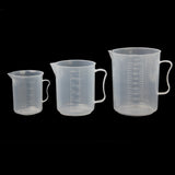 Maxbell 1000ml Transparent Plastic Graduated Beaker with Handle